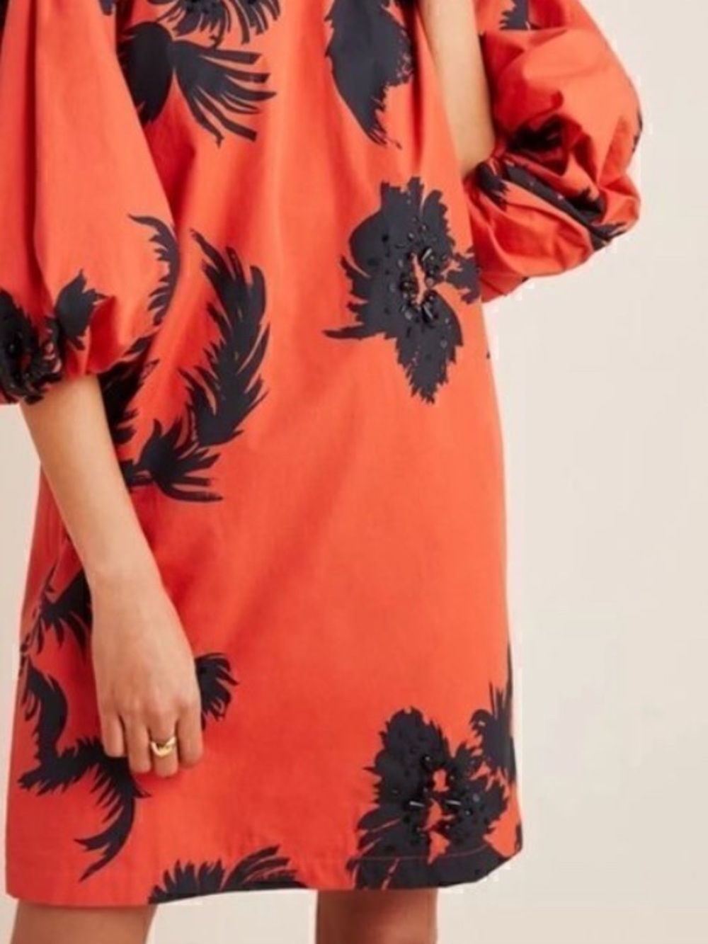 Anthropologie ATSU Riviera Balloon-Sleeved Tunic Size XS
